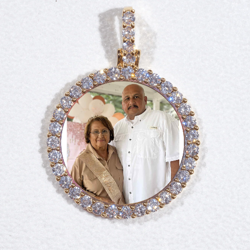 3D CIRCLE CUSTOM PICTURE PENDANT SMALL SIZE