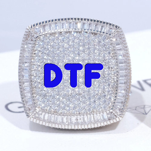 CUSTOM LETTER 3D ICED RING