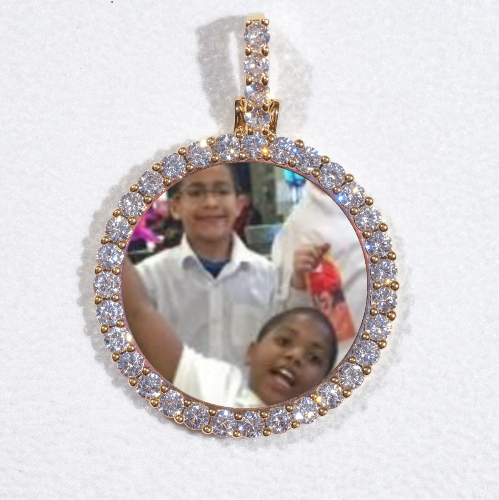 3D CIRCLE CUSTOM PICTURE PENDANT SMALL SIZE