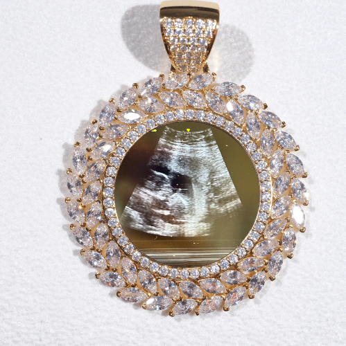 Large 3D Wheat Ear Custom Picture Pendant