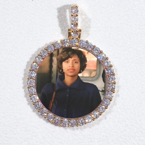 3D CIRCLE CUSTOM PICTURE PENDANT SMALL SIZE