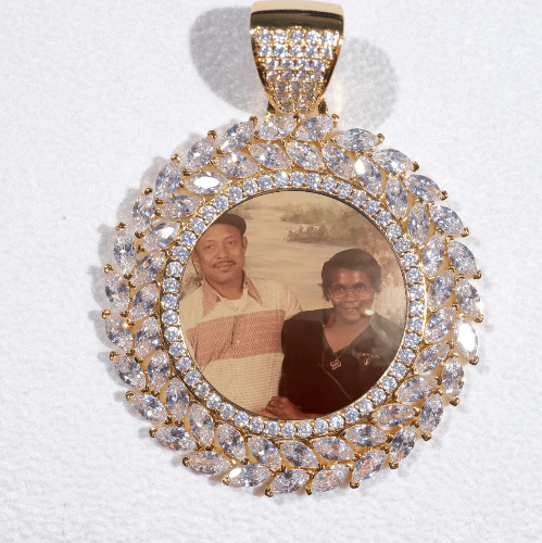 Large 3D Wheat Ear Custom Picture Pendant