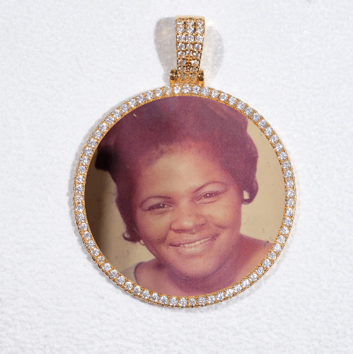 MEDIUM 3D CIRCLE CUSTOM PICTURE PENDANT
