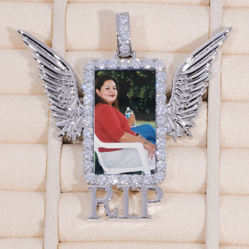 RIP WING 3D CUSTOM PICTURE PENDANT