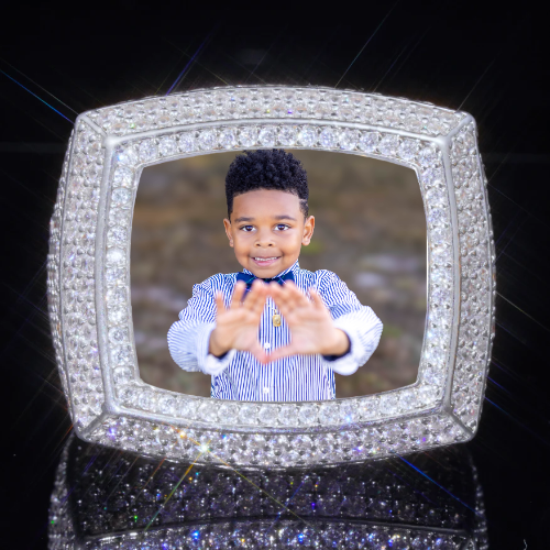 3D CUSTOM PICTURE ICED RING