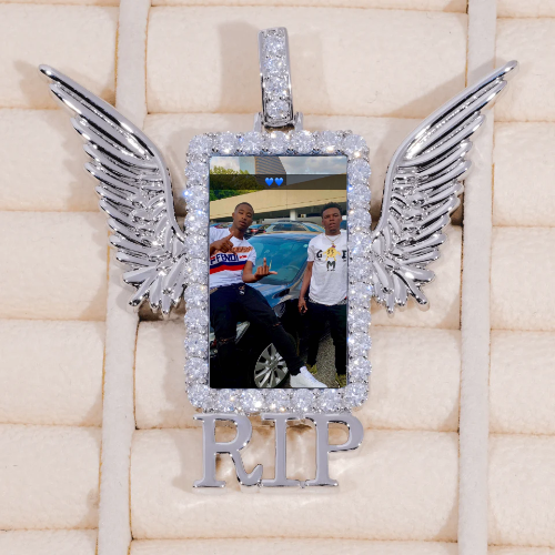 RIP WING 3D CUSTOM PICTURE PENDANT