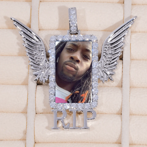 RIP WING 3D CUSTOM PICTURE PENDANT