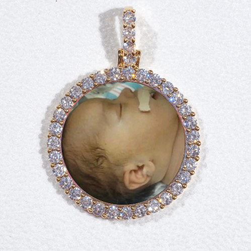 3D CIRCLE CUSTOM PICTURE PENDANT SMALL SIZE