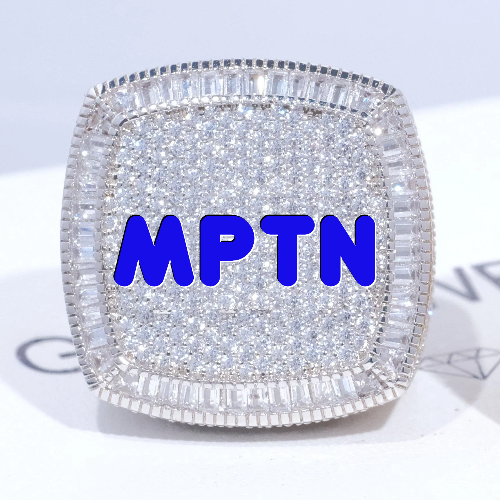 CUSTOM LETTER 3D ICED RING