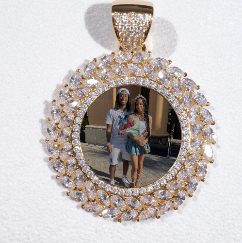 Large 3D Wheat Ear Custom Picture Pendant