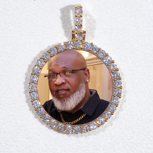 3D CIRCLE CUSTOM PICTURE PENDANT SMALL SIZE