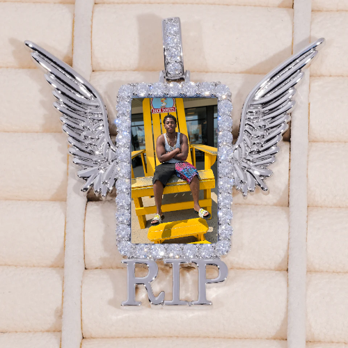 RIP WING 3D CUSTOM PICTURE PENDANT