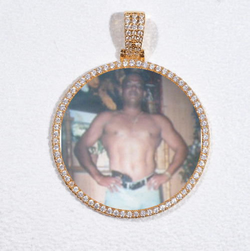 MEDIUM 3D CIRCLE CUSTOM PICTURE PENDANT