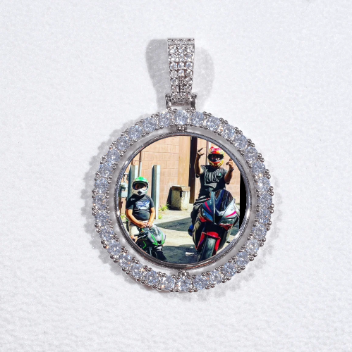 3D Spinning 2-Faced Custom Picture Pendant