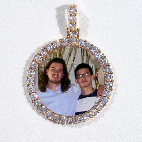 3D CIRCLE CUSTOM PICTURE PENDANT SMALL SIZE