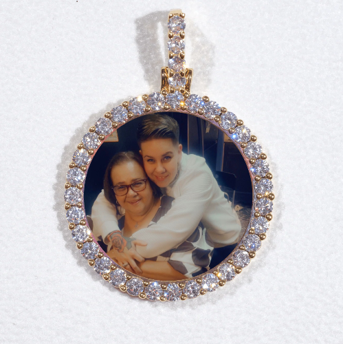 3D CIRCLE CUSTOM PICTURE PENDANT SMALL SIZE