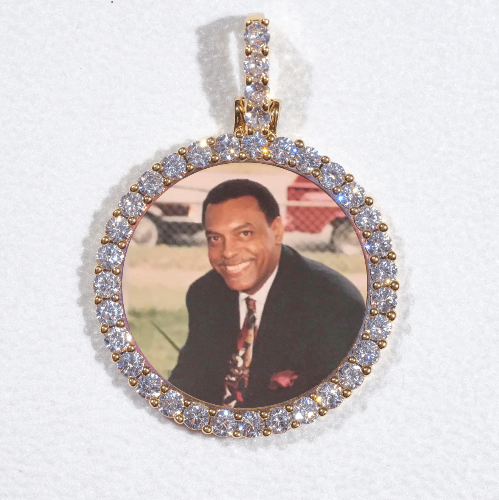 3D CIRCLE CUSTOM PICTURE PENDANT SMALL SIZE