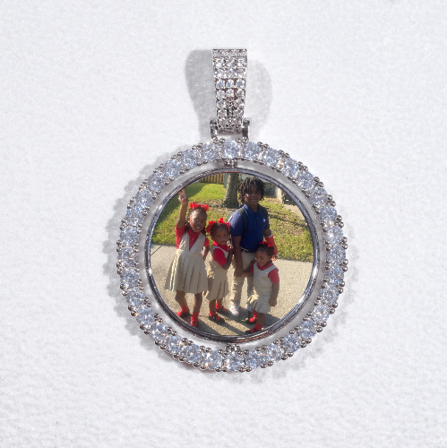 3D Spinning 2-Faced Custom Picture Pendant
