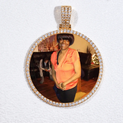 MEDIUM 3D CIRCLE CUSTOM PICTURE PENDANT