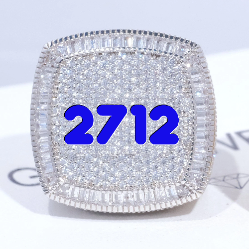 CUSTOM LETTER 3D ICED RING