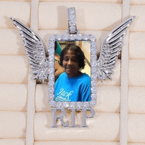RIP WING 3D CUSTOM PICTURE PENDANT