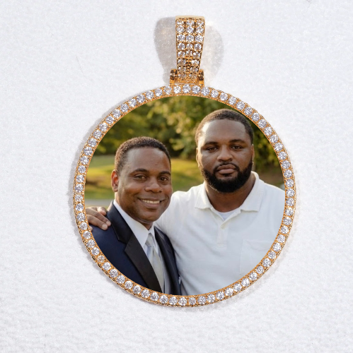 MEDIUM 3D CIRCLE CUSTOM PICTURE PENDANT
