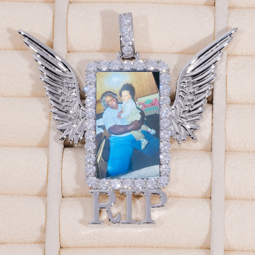 RIP WING 3D CUSTOM PICTURE PENDANT