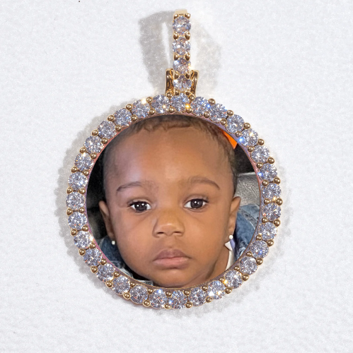3D CIRCLE CUSTOM PICTURE PENDANT SMALL SIZE