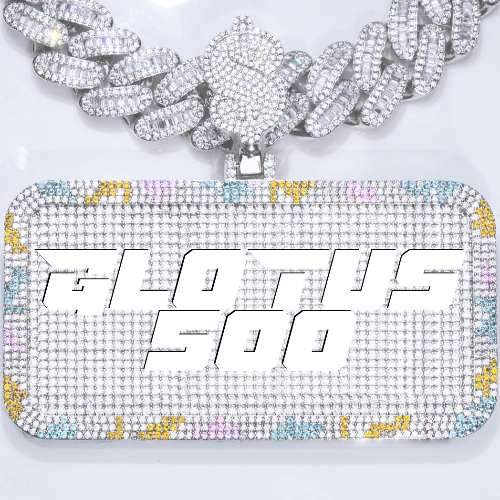 CUSTOM LETTER NECKLACE 3D COLORFUL SQUARE