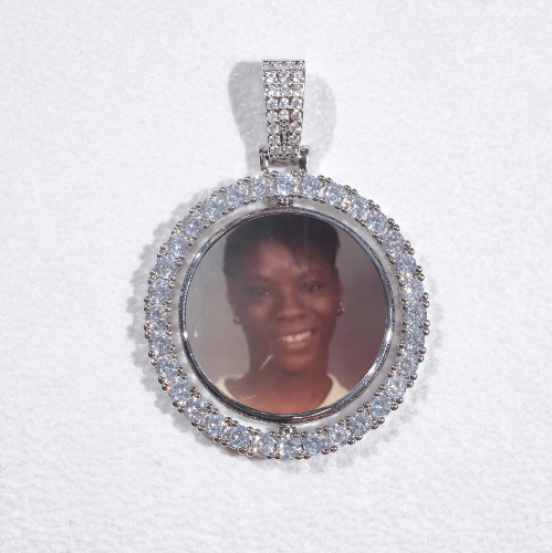3D Spinning 2-Faced Custom Picture Pendant
