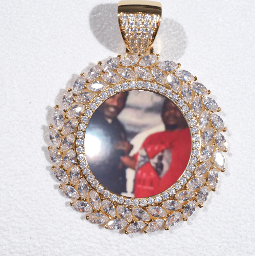 Large 3D Wheat Ear Custom Picture Pendant