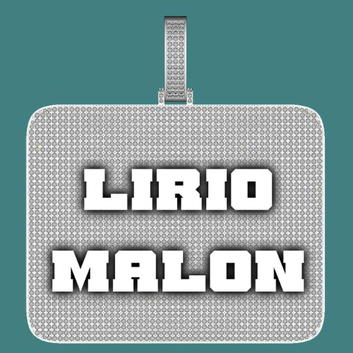 CUSTOM LETTER NECKLACE 3D BIG SQUARE