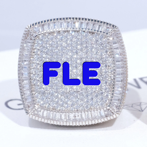 CUSTOM LETTER 3D ICED RING