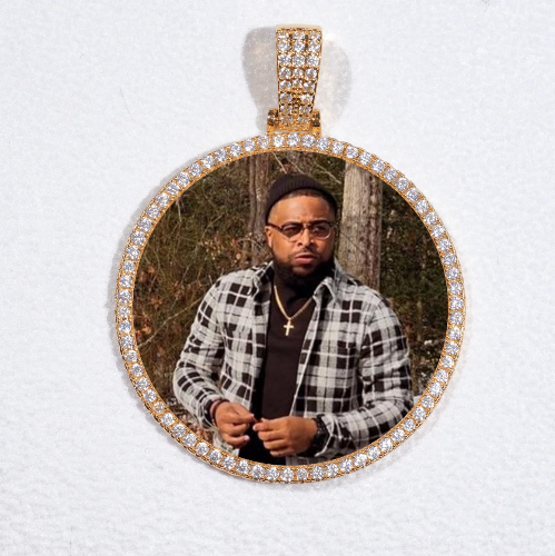 MEDIUM 3D CIRCLE CUSTOM PICTURE PENDANT