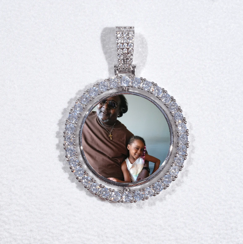 3D Spinning 2-Faced Custom Picture Pendant