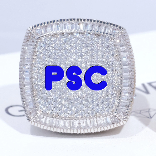 CUSTOM LETTER 3D ICED RING