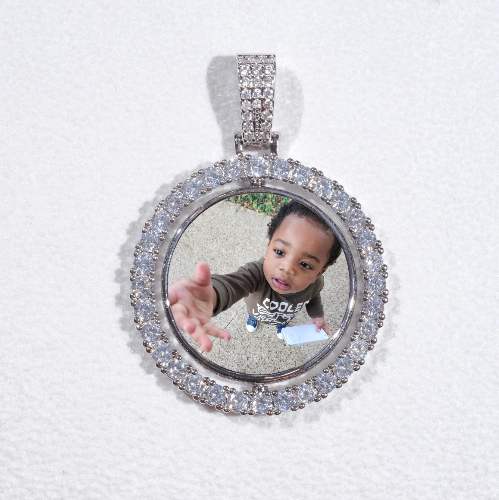 3D Spinning 2-Faced Custom Picture Pendant