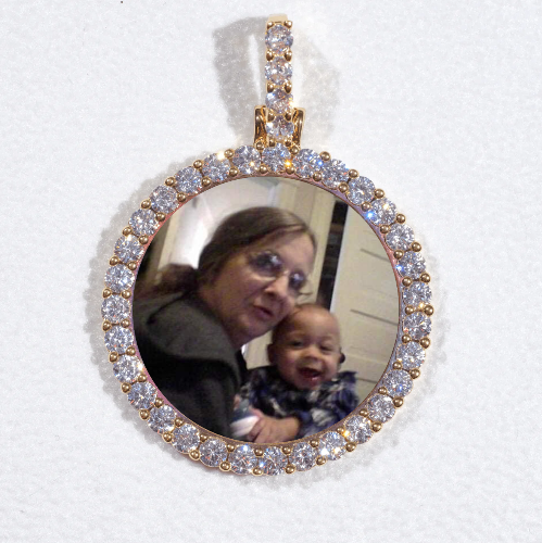 3D CIRCLE CUSTOM PICTURE PENDANT SMALL SIZE