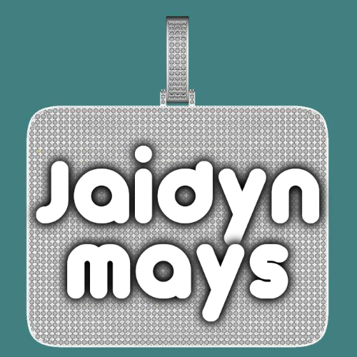 CUSTOM LETTER NECKLACE 3D BIG SQUARE
