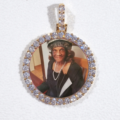 3D CIRCLE CUSTOM PICTURE PENDANT SMALL SIZE