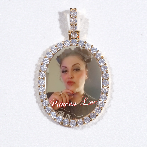 3D Oval Custom Picture Pendant