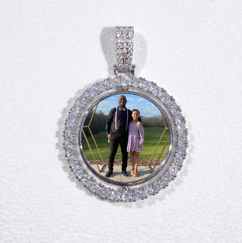 3D Spinning 2-Faced Custom Picture Pendant