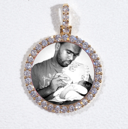 3D CIRCLE CUSTOM PICTURE PENDANT SMALL SIZE