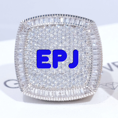 CUSTOM LETTER 3D ICED RING