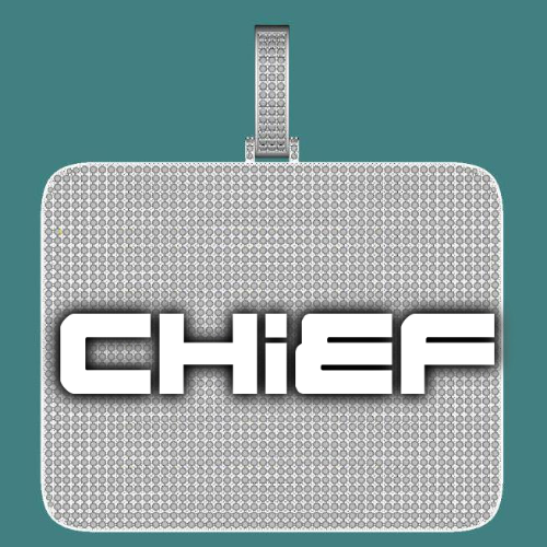 CUSTOM LETTER NECKLACE 3D BIG SQUARE