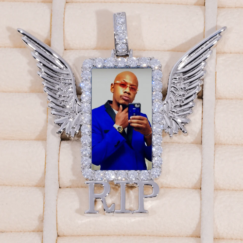 RIP WING 3D CUSTOM PICTURE PENDANT