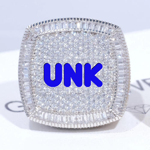 CUSTOM LETTER 3D ICED RING