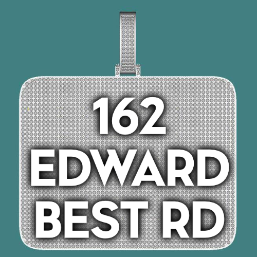 CUSTOM LETTER NECKLACE 3D BIG SQUARE