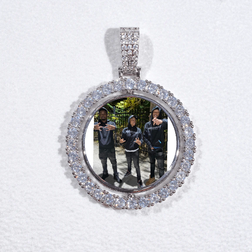 3D Spinning 2-Faced Custom Picture Pendant