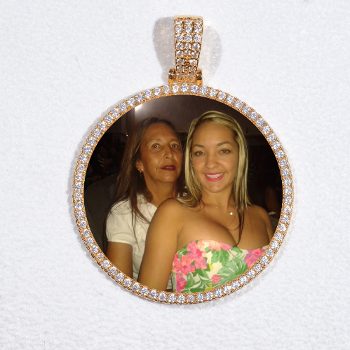 MEDIUM 3D CIRCLE CUSTOM PICTURE PENDANT